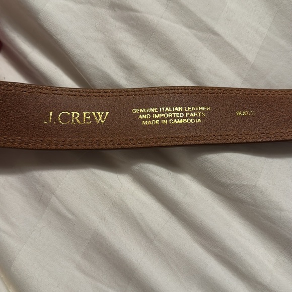 J.Crew Leather belt with large gold buckle BD072 main image 5